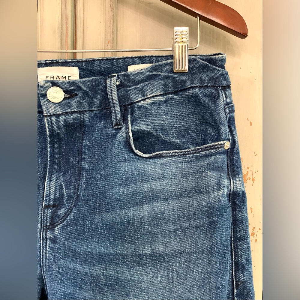FRAME Le Crop Mini Boot Bootcut Jeans Sz 29 - Picture 6 of 15